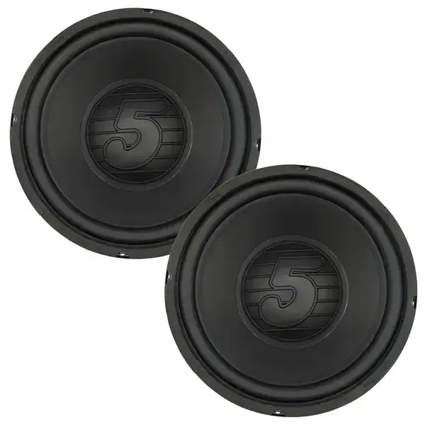 5 Core 10 Inch Woofer Pair 300W Car Audio Subwoofer 4 Ohm Impedance Replacement Deep Bass Sub W 40 Oz Y30 Magnet Poly Cone Rubber Surround For Vehicle Sound System - WF 10 140 PP 4OHM 2PCS