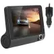 1296P Car DVR Dash Camera 4In 3 Lens Vehicle Driving Recorder Seamless Recording