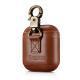 Genuine Leather Wireless Earbud Case With Loop Closure