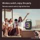 Bluetooth Speaker Wireless Connection Portable With Cool Light Circle  Full Frequency Speaker  Portable And Horizontal