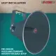 PA Horn Speaker Set 2 Compression Driver 600W 16 Ohm Weatherproof Aluminum Body 18 TPI Thread