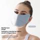 Womens Ice Silk Sun-Protective Face Mask