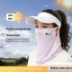 Ice Silk Sun-Protective Face Mask For Women Summer Full-Face UV-Proof Outdoor Golf Cycling Neck-Protecting Mask, Sun-Shading Veil
