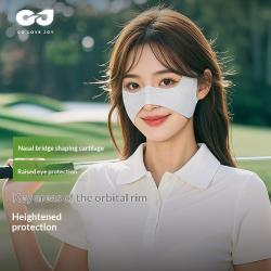 Sun Protective Face Mask Butterfly Style UV Blocking Cool Feel For Women