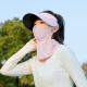 Womens All-in-One Sun-Protective Hat With Wide Brim And Seamless Design For Face And Neck