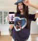 Dog-shaped Creative Print Small-sized Short-sleeved Shirt