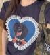 Dog-shaped Creative Print Small-sized Short-sleeved Shirt