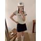 Cartoon Cat Lace Bow Short Sleeve