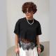 Niche Style Mesh Lace Patchwork T-shirt Short Sleeves