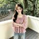 Summer New Arrival Flared-sleeve Floral Top