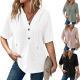 Lightweight Waffle-knit Short-sleeve Top For Summer