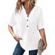Lightweight Waffle-knit Short-sleeve Top For Summer