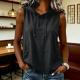 Fashionable Casual Solid-color Hooded Sleeveless Top T-shirt Vest