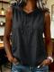 Fashionable Casual Solid-color Hooded Sleeveless Top T-shirt Vest