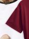 Solid Round Neck Tee Celebrity-Style Short-Sleeve Casual Top