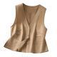 V-neck Sleeveless Waistcoat Summer Thin Loose-fit Casual Layering Vest
