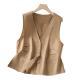 V-neck Sleeveless Waistcoat Summer Thin Loose-fit Casual Layering Vest