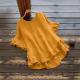 Strapless Ice-silk Pleated Ruffled Top With A Short Front