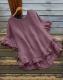 Strapless Ice-silk Pleated Ruffled Top With A Short Front