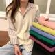 V-neck Sleeveless Solid-color Sweater Vest Small Cardigan