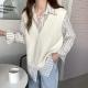 V-neck Sleeveless Solid-color Sweater Vest Small Cardigan