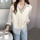 V-neck Sleeveless Solid-color Sweater Vest Small Cardigan