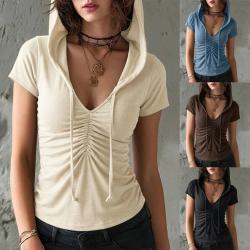 Cropped Hugging American Style Vintage Spicy Girl Top