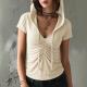 Cropped Hugging American Style Vintage Spicy Girl Top