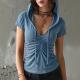 Cropped Hugging American Style Vintage Spicy Girl Top