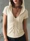 Cropped Hugging American Style Vintage Spicy Girl Top