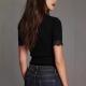 Designer Crochet T-shirt Elegant Slim-fit Versatile And Figure-flattering