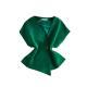 Niche-design Irregular Fashion Single-button Waist-cinching V-neck Top