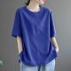 Summer Womens Loose Fitting Short Sleeve Top