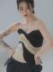Retro Geometric Streamlined Raw-edged Color-block Wool Bandeau