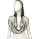 Womens Mesh Rhinestone Fishnet Hooded Vest