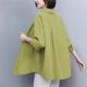Womens Stylish Loose-fit Corduroy Long-sleeve Shirt
