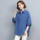 Womens Stylish Loose-fit Corduroy Long-sleeve Shirt