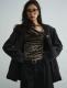 Retro Pleated Boatneck Off Shoulder Green Velvet Sheen Base Top