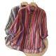 Elegant Lapel Slim-fit Three-quarter-sleeve Blouse Top