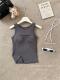 Three-dimensional Bowknot I-shaped Outerwear Slim-fit Cropped Vest