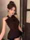 Gentle-style Bow-tie Strap Sleeveless Slimming Vest
