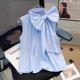 Bow-knot Sleeveless Loose-fitting Tummy-covering Vest