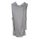 Ribbon-trimmed Mock-neck Slimming Sleeveless Tank Top