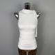 Ribbon-trimmed Mock-neck Slimming Sleeveless Tank Top