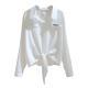 Stylish Womens Top With A Knotted Hem