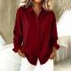Womens Casual Long-sleeve Multi-color Multi-size Blouse