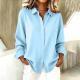 Womens Casual Long-sleeve Multi-color Multi-size Blouse
