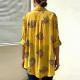 Printed Loose-Fit Womens Long-Sleeve Shirt Cuffed Sleeves Casual Style