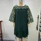 Lace-panelled Three-quarter-sleeve Chiffon Dress With An Asymmetrical Hem In Stock