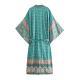 Womens Rayon Belt And Kimono-style Coat